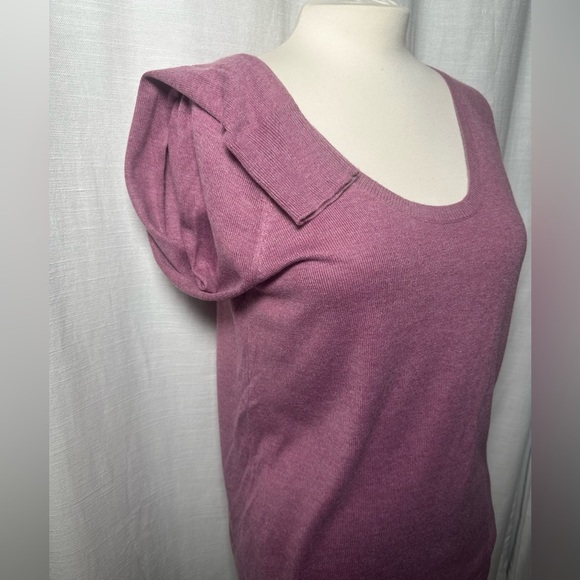 LOFT Long-Sleeve Plum Light-Weight Sweater - Picture 4 of 8